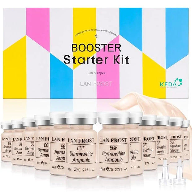 BB Pigment Serum Starter Kit Hyaluronic Acid Essence Foundation BB Facial Glow Skin Care Kit 0.27oz 12 Vials, Combined Wit...