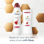 Dove Advanced Care Antiperspirant Deodorant Stick Revive to help skin barrier repair after shaving by boosting skin's cera...