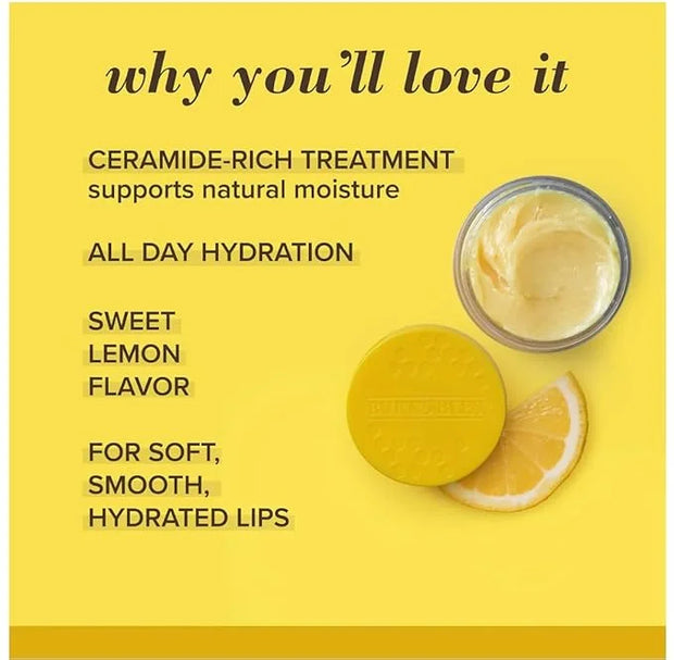 Burt's Bees 100% Natural Origin Lip Treatment with Sea Minerals Sweet Mint (Lemon Sorbet) - Hydrating, Moisturizing, Nouri...