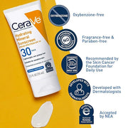 CeraVe 100% Mineral Sunscreen SPF 30 | Face sunscreen With Zinc Oxide & Titanium Dioxide | Hyaluronic Acid + Niacinamide +...