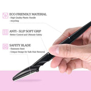 40pcs Eyebrow Razor for Women, Face Shaver Kit Dermaplaning Tool for Peach Fuzz Removal, Stainless Steel Blades with Prote...
