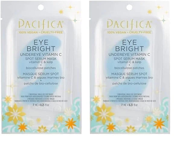 Pacifica Beauty, Eye Bright Vitamin C Spot Serum Mask, Under Eye Patches, Brightening, Moisturizing, Plumping for all Skin...