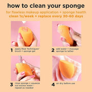 Real Techniques Ultimate Makeup Sponge Trio, Makeup Blending Sponges, For Liquid, Cream, & Powder Products, Powder & Found...