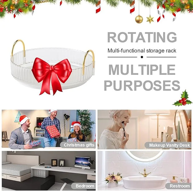 360? rotating makeup organizer, bathroom