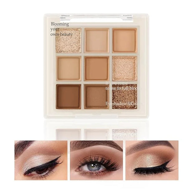 Boobeen Nude Eyeshadow Palette - Matte and Shimmer Makeup, Highly Pigmented Creamy Eye Shadow Powder, Create a Neutral Eye...