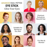CITYGOO Eye Cream For Dark Circles: Eye Puffiness Under Eye Bags Treatment - Anti-Wrinkle (Snail Eye Stick 1 Count) - Prod...
