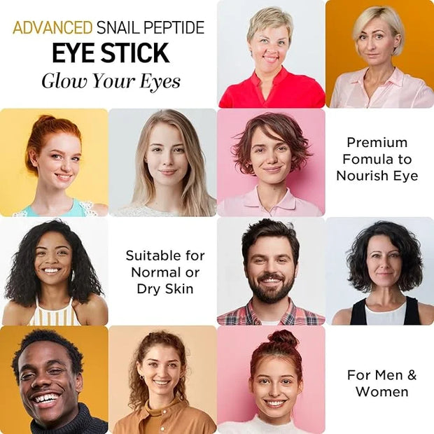 CITYGOO Eye Cream For Dark Circles: Eye Puffiness Under Eye Bags Treatment - Anti-Wrinkle (Snail Eye Stick 1 Count) - Prod...
