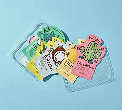 TONYMOLY Super Food Mask Bowl, Sheet Face Mask Set, Korean Skincare to Replenish & Hydrate Tired Skin, 0.74 oz - Product I...