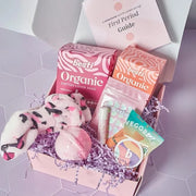 Besti First Period Kit for Girls (Ages 9-12) | Organic Pads & Liners, Pimple Patches, Bath Bomb, Lip Balm, Spa Headband & ...