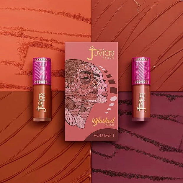 Juvia's Place Blushed Liquid Blush CoralRose - Dewy Tint Cheeks Makeup Glow Pigment Effortless Beauty Long Lasting Cosmeti...