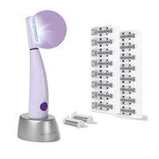 Michael Todd Beauty Sonicsmooth Pro+ Dermaplane Razor for Women Face + Eyebrow trimmer Dermaplaning System w/LED Light Pea...