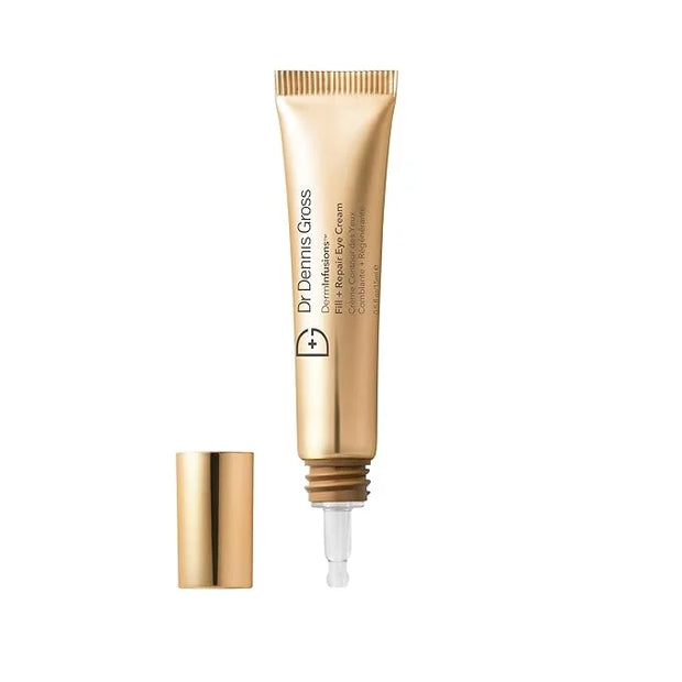 Dr Dennis Gross DermInfusions Fill + Repair Eye Cream: Hydrating & Brightening Treatment for Dark Circles, Fine Lines & Wr...