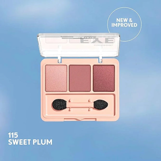 COVERGIRL Eye Enhancer, Sweet Plum, Eyeshadow Trio, Easy to Wear, Clean & Vegan, Talc-Free, Matte & Shimmer Finishes, Smud...