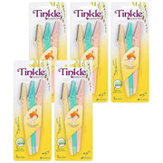 Tinkle Dermaplaning Tool 15ct, Dermaplane Razor for Women, Safe and Easy Peach Fuzz Remover, Eyebrow Trimmer with Protecti...
