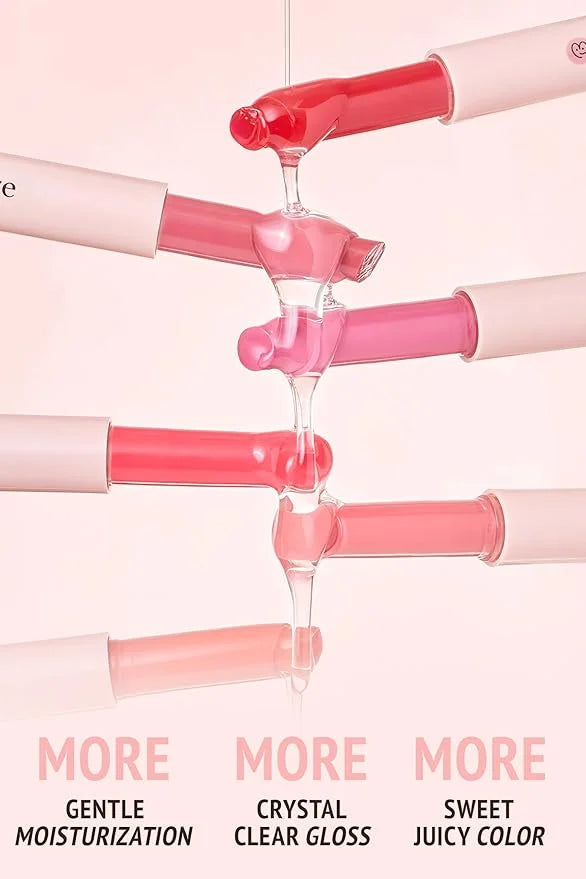 self beauty Veganize Collagen Lip Glass Balm - Hydrating Lip w/Hyaluronic Acid - Vegan Korean Lip Balm Moisturizing Lip Ca...