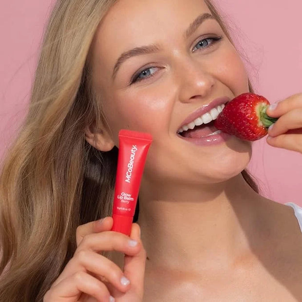 MCoBeauty Glow Lip Balm, Berry, Nourishing