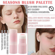 Blush Stick for Cheeks,Face Matte Contour Blush Makeup,Buildable Shimmer Facial Cheek Blusher Shades,Blendable Cosmetic Ma...
