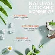 Vanilla Coconut Shower Gel Body Wash - USA Made with Organic & Natural Ingredients, Moisturizing Cleansing Gel for Women, ...