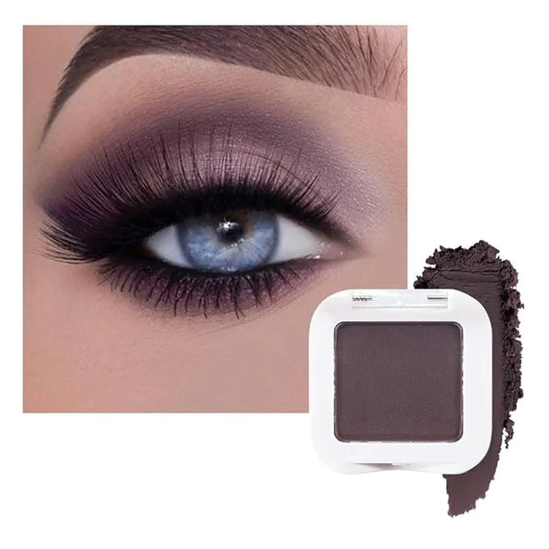 evpct Matte Eggplant Purple Eyeshadow Palette Makeup for Older Women Brown Eyes, Deep Dark Mauve Plum Purple Cream Eye Sha...