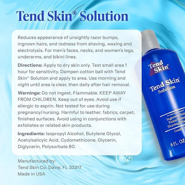 Tend Skin Razor Bump, Ingrown Hair Solution for Unsightly Razor Bumps, Ingrown Hair and Razor Burns, Post Shaving and Waxi...