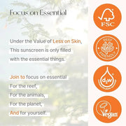 Less On Skin Vegan Shield Mineral Sunscreem (Sun Cream), korean sunscreen, mineral sunscreen, fragrance free, spf50, moist...