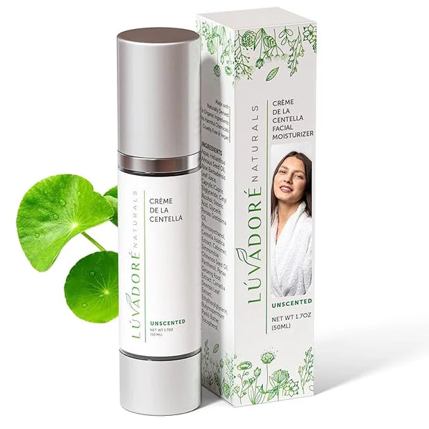 Crème De La Centella Moisturizer – Hydrating & Repairing Centella Soothing Cream with Aloe, Shea Butter & Green Tea, Thick...