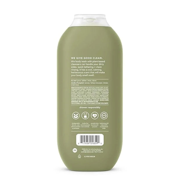 Method Men Body Wash, Juniper + Sage, Paraben and Phthalate Free, 18 fl oz (Pack of 1) - Product Image