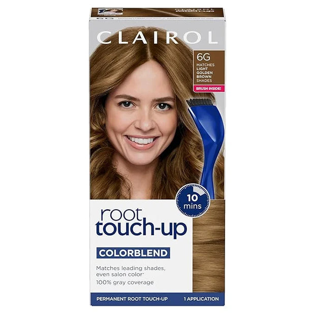 Clairol Root Touch-Up by Nice'n Easy Permanent Hair Dye, 6G Light Golden Brown Hair Color, Pack of 1 - Product Image