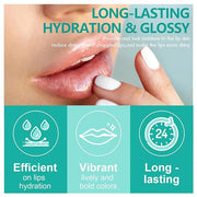 2 Colors Hydrating Lip Gloss,Lip Plumper Gloss,Moisturizing Glossy Transparent Lip Tint Care Lip Chapped Dead Skin Natural...