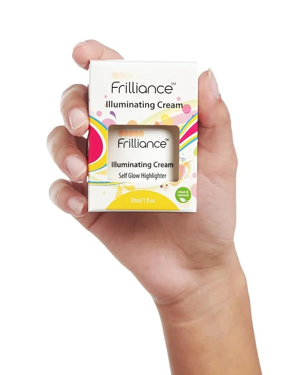 Frilliance Illuminating Cream, Hydrating Self Glow Highlighter, Cruelty Free Hypoallergenic for Teens of All Skin Types, 3...