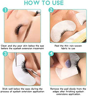 Eyelash Extension Gel Pads Kit - Lint Free False Eyelash Lash Extension Makeup Eye Gel Pads (200Pack) - Product Image