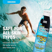 H2Ocean Surfers Choice SPF 50 Spray - Quick-Drying Sunscreen Spray for Tattoo Aftercare & UV Protection - Reef-Safe Sun Pr...