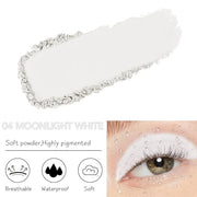 Monochrome Matte Eyeshadow Makeup Palette,Highly Pigmented Moonlight White Eyeshadow Palette,Matte Pressed Powder Eye shad...