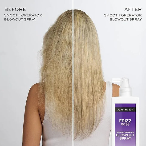 John Frieda Frizz Ease Smooth Operator Blowout Spray, Anti-Humidity, Hair Gloss, Heat Protection Spray for Hair, 6.77 Oz -...