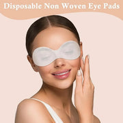 100 Pcs Disposable Non Woven Eye Care, Non Woven Eyes Covers for EyeCare, Disposable Eye Mask Cotton Spa Eyes Pads for Fac...