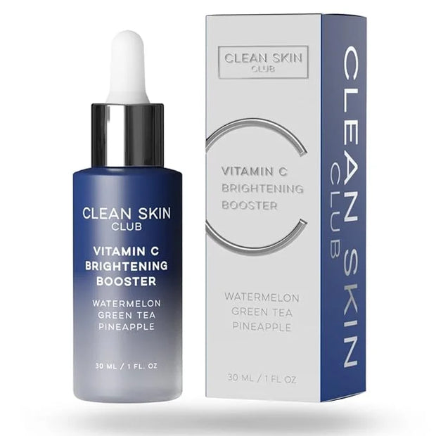 Clean Skin Club Vitamin C Serum & Brightening Booster, Vitamins A, E, D & K, Anti Aging Collagen Clear Facial Care, Glow, ...