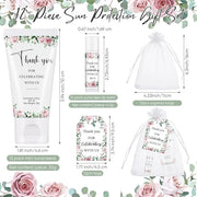 12 Sets Thank You Gifts Mini Sunscreen and Sunscreen Lip Balms Travel Size Thank You Gifts for Weddings Baby Shower Favors...