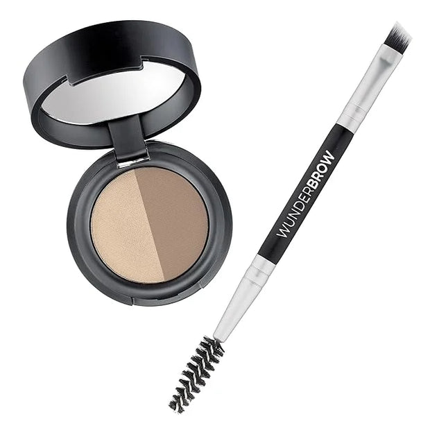 Soft Brow Define & Fill Powder Duo, Includes Dual ended Brush, Vegan and Cruelty Free (Blonde) - Product Image