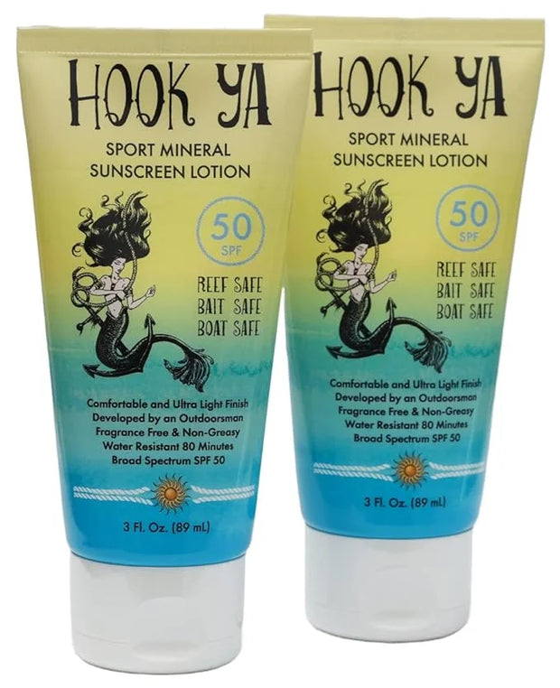 Hawaii Reef Compliant, Non-Nano Mineral Sunscreen 3oz Travel Size, (2) Pack 6oz Total, UVA/UVB Protection, Octinoxate & Ox...