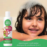 Fresh Monster 2-in-1 Kids Shampoo & Conditioner, Toxin-Free, Hypoallergenic, Tear-free Shampoo & Conditioner for Kids, Wat...