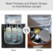 BAGSMART Toiletry Bag for Men, Travel Toiletry Organizer with hanging hook, Water-resistant Cosmetic Makeup Bag Travel Org...