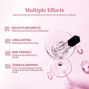 Color Changing Lip Gloss, Pink Magic Mood Lipstick Hydrating Lip Glow Oil Lip Tint Lip Inks Stain Lip Balm Not Greasy Tran...
