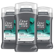 Dove Men+Care Aluminum Free 3 Pack Wild Eucalyptus Deodorant for Men 3 oz - Product Image
