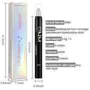 Kaely 2Pcs Bright Blue Eyeshadow Stick for Older Women, Metallic Shimmer Glitter Cream Eye Shadow Pencil Crayon, Light Blu...