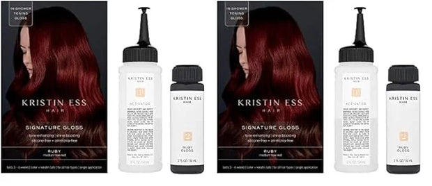 Kristin Ess The One Signature Hair Gloss - Ruby: Medium True Red (Pack of 2) - Product Image