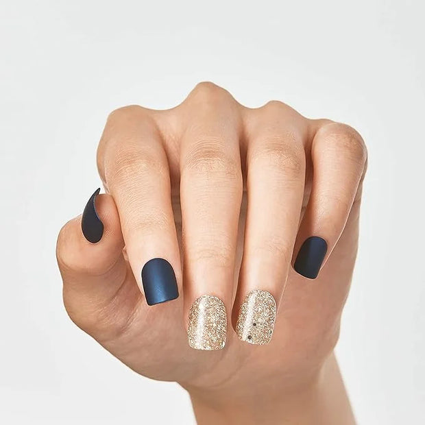 imPRESS Design, Press On Nails, Wannabe Star, Blue, Short, Size, Squoval, Shape, Includes 30 Nails, Prep Pad, Instructions...