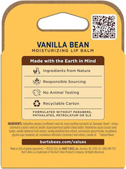Burt's Bees 100% Natural Moisturizing Lip Balm, Vanilla Bean - 4 Tubes - Product Image