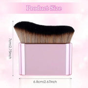 Self Tan Brush Soft Body Makeup Brush Portable Self Tanning Brush Self Tanner Face Brush For Body & Leg Makeup（Pink Rose G...