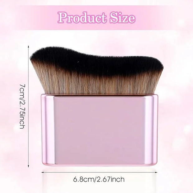 Self Tan Brush Soft Body Makeup Brush Portable Self Tanning Brush Self Tanner Face Brush For Body & Leg Makeup（Pink Rose G...