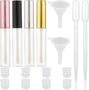 GORGECRAFT 8PCS 10ml Empty Lip Gloss Tubes with Wand Tip Refillable Lipgloss Balm Bottle Clear Plastic Cosmetic Gloss Cont...